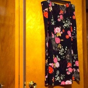 COPY - Pink flowered Maxi Skirt